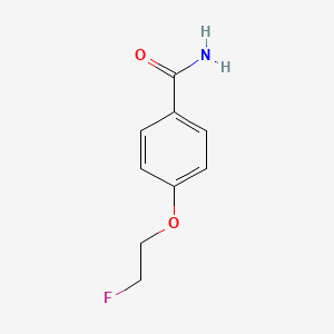 molecular formula C9H10FNO2 B13007150 4-(2-Fluoroethoxy)benzamide 