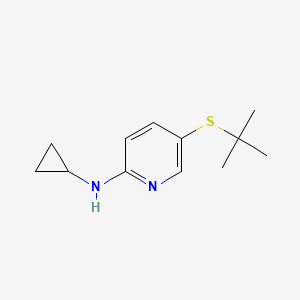 5-(tert-Butylthio)-N-cyclopropylpyridin-2-amine