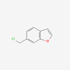 molecular formula C9H7ClO B13007194 6-(Chloromethyl)benzofuran 