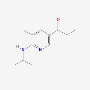 1-(6-(Isopropylamino)-5-methylpyridin-3-yl)propan-1-one