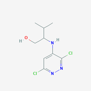 2-[(3,6-Dichloropyridazin-4-yl)amino]-3-methylbutan-1-ol