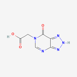 molecular formula C6H5N5O3 B13007243 2-(7-Oxo-3H-[1,2,3]triazolo[4,5-d]pyrimidin-6(7H)-yl)acetic acid 