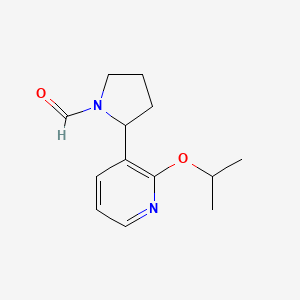 2-(2-Isopropoxypyridin-3-yl)pyrrolidine-1-carbaldehyde