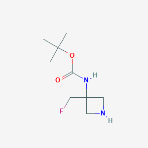 tert-butyl N-[3-(fluoromethyl)azetidin-3-yl]carbamate