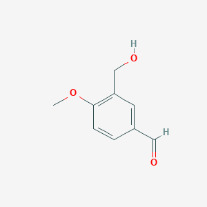 molecular formula C9H10O3 B1300728 3-(羟甲基)-4-甲氧基苯甲醛 CAS No. 76646-42-9