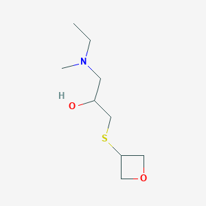 1-[Ethyl(methyl)amino]-3-(oxetan-3-ylsulfanyl)propan-2-ol