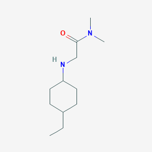 molecular formula C12H24N2O B13007295 2-((4-Ethylcyclohexyl)amino)-N,N-dimethylacetamide 