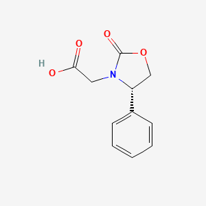 molecular formula C11H11NO4 B1300734 (S)-(+)-2-氧代-4-苯基-3-噁唑烷乙酸 CAS No. 99333-54-7