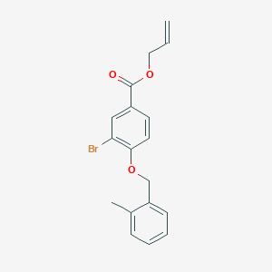 Allyl 3-bromo-4-((2-methylbenzyl)oxy)benzoate