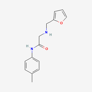 molecular formula C14H16N2O2 B1300741 2-[(呋喃-2-基甲基)-氨基]-N-对甲苯基乙酰胺 CAS No. 332375-74-3