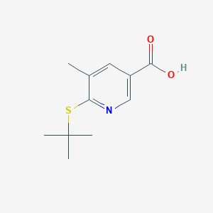 6-(tert-Butylthio)-5-methylnicotinic acid