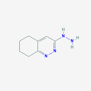 molecular formula C8H12N4 B13007431 3-Hydrazinyl-5,6,7,8-tetrahydrocinnoline 