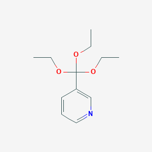 molecular formula C12H19NO3 B13007443 3-(Triethoxymethyl)pyridine 