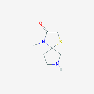 4-Methyl-1-thia-4,7-diazaspiro[4.4]nonan-3-one