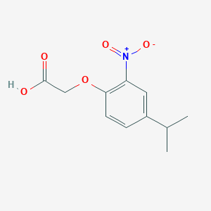 molecular formula C11H13NO5 B13007463 2-(4-Isopropyl-2-nitrophenoxy)acetic acid 