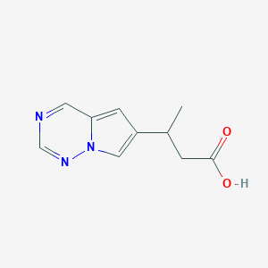 3-(Pyrrolo[2,1-f][1,2,4]triazin-6-yl)butanoic acid