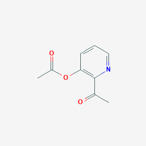 molecular formula C9H9NO3 B13007485 2-Acetylpyridin-3-yl acetate 