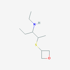 Ethyl[2-(oxetan-3-ylsulfanyl)pentan-3-yl]amine