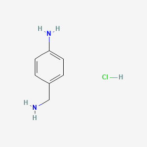 molecular formula C7H11ClN2 B13007531 4-(Aminomethyl)aniline hydrochloride CAS No. 10003-73-3