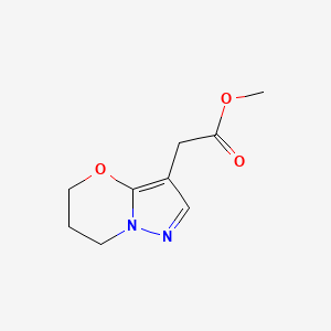 Methyl 2-(6,7-dihydro-5H-pyrazolo[5,1-b][1,3]oxazin-3-yl)acetate