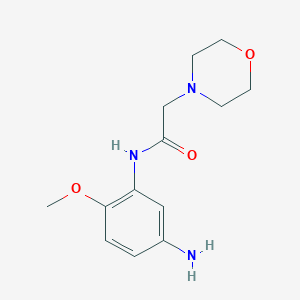 molecular formula C13H19N3O3 B1300754 N-(5-Amino-2-methoxy-phenyl)-2-morpholin-4-yl-acetamide CAS No. 436090-51-6