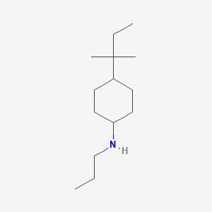 molecular formula C14H29N B13007547 4-(tert-Pentyl)-N-propylcyclohexan-1-amine 