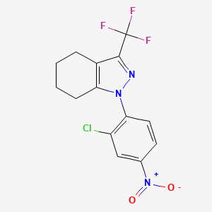 1-(2-chloro-4-nitrophenyl)-3-(trifluoromethyl)-4,5,6,7-tetrahydro-1H-indazole