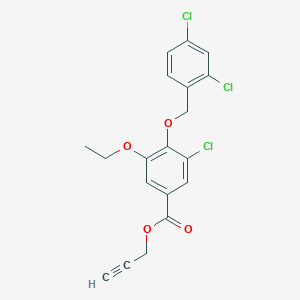 Prop-2-yn-1-yl 3-chloro-4-((2,4-dichlorobenzyl)oxy)-5-ethoxybenzoate