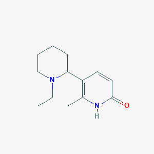 molecular formula C13H20N2O B13007622 5-(1-Ethylpiperidin-2-yl)-6-methylpyridin-2(1H)-one 