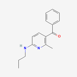 molecular formula C16H18N2O B13007656 (2-Methyl-6-(propylamino)pyridin-3-yl)(phenyl)methanone 