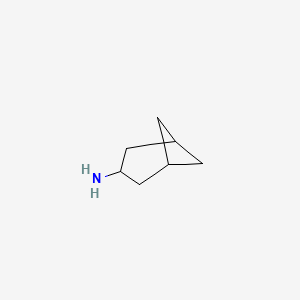 molecular formula C7H13N B13007659 Bicyclo[3.1.1]heptan-3-amine 