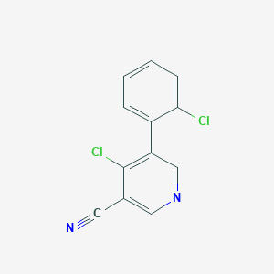 4-Chloro-5-(2-chlorophenyl)nicotinonitrile