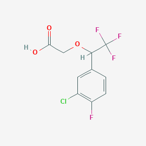 2-(1-(3-Chloro-4-fluorophenyl)-2,2,2-trifluoroethoxy)acetic acid