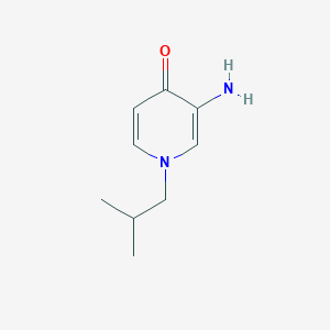 molecular formula C9H14N2O B13007732 3-Amino-1-isobutylpyridin-4(1H)-one 