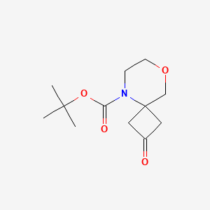 molecular formula C12H19NO4 B13007740 tert-Butyl 2-oxo-8-oxa-5-azaspiro[3.5]nonane-5-carboxylate CAS No. 1251022-91-9