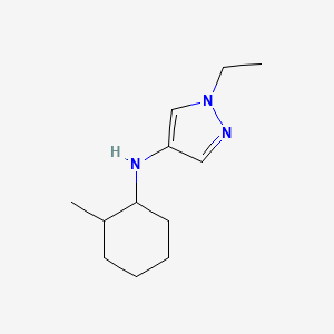 molecular formula C12H21N3 B13007745 1-Ethyl-N-(2-methylcyclohexyl)-1H-pyrazol-4-amine 