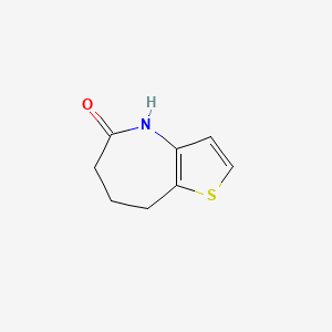molecular formula C8H9NOS B1300777 7,8-二氢-4H-噻吩并[3,2-b]氮杂环-5(6H)-酮 CAS No. 4751-61-5