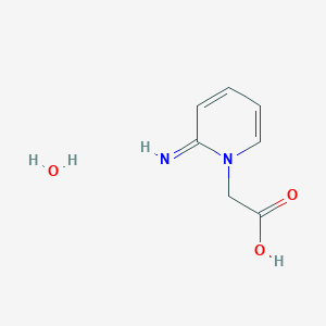 molecular formula C7H10N2O3 B13007782 2-(2-Iminopyridin-1(2H)-yl)acetic acid hydrate 