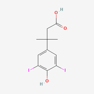 3-(4-Hydroxy-3,5-diiodophenyl)-3-methylbutanoic acid