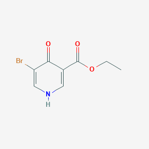 molecular formula C8H8BrNO3 B13007788 Ethyl 5-bromo-4-hydroxynicotinate 