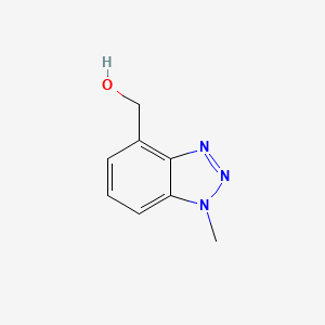 molecular formula C8H9N3O B13007804 (1-Methyl-1H-benzo[d][1,2,3]triazol-4-yl)methanol 