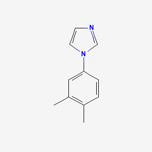 molecular formula C11H12N2 B13007912 1-(3,4-Dimethylphenyl)-1H-imidazole 