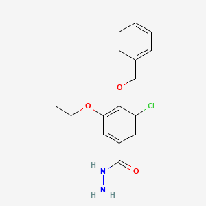 4-(Benzyloxy)-3-chloro-5-ethoxybenzohydrazide