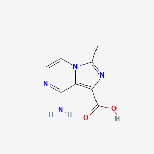 8-Amino-3-methylimidazo[1,5-a]pyrazine-1-carboxylic acid