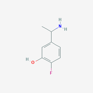 5-(1-Aminoethyl)-2-fluorophenol