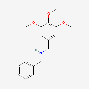molecular formula C17H21NO3 B1300806 1-苯基-N-[(3,4,5-三甲氧基苯基)甲基]甲胺 CAS No. 94271-52-0