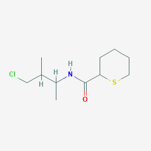 N-(4-Chloro-3-methylbutan-2-yl)tetrahydro-2H-thiopyran-2-carboxamide