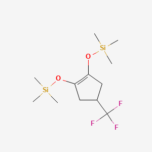 ((4-(Trifluoromethyl)cyclopent-1-ene-1,2-diyl)bis(oxy))bis(trimethylsilane)