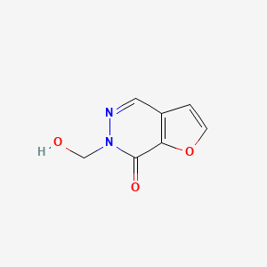 molecular formula C7H6N2O3 B13008086 6-(Hydroxymethyl)furo[2,3-d]pyridazin-7(6H)-one 