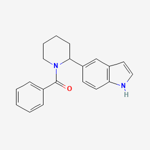 (2-(1H-Indol-5-yl)piperidin-1-yl)(phenyl)methanone